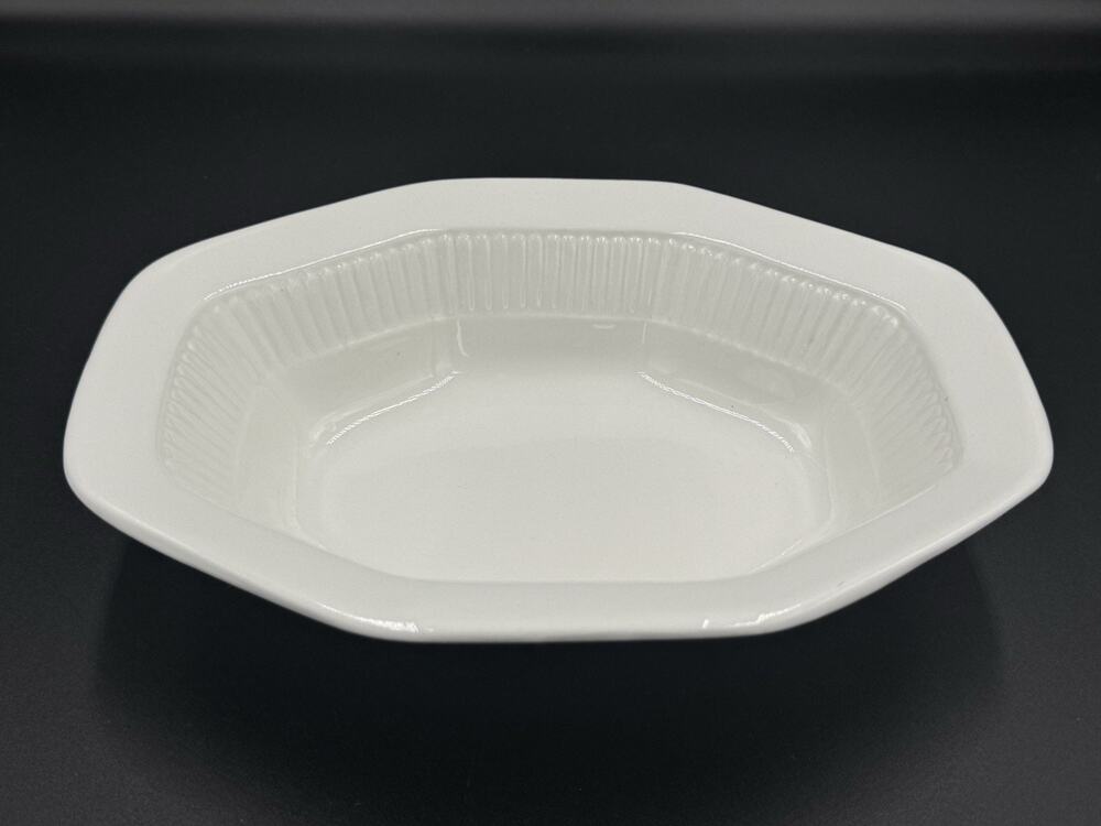 Vintage William Adams & Sons Octagonal Baker – White Micratex Ovenware